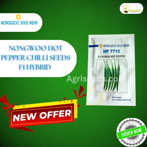 New Nongwoo India Hp 7715 F1 Hybrid Hot Pepper Chilli Seeds