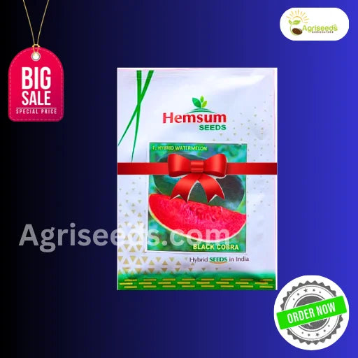 Hemsum Black Cobra F1 Hybrid Watermelon Fruit Seeds